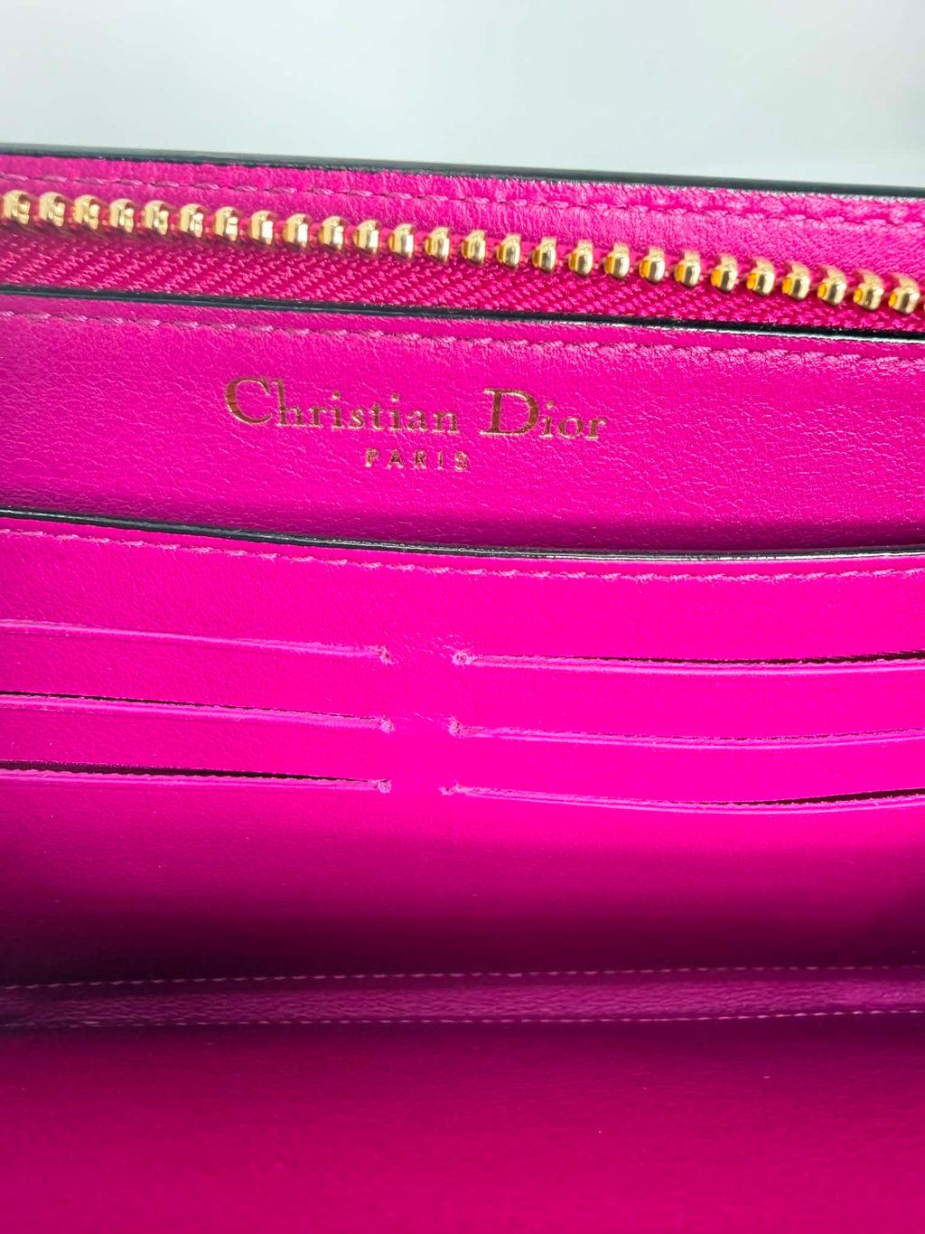 Dior Black and Fuchsia Wallet