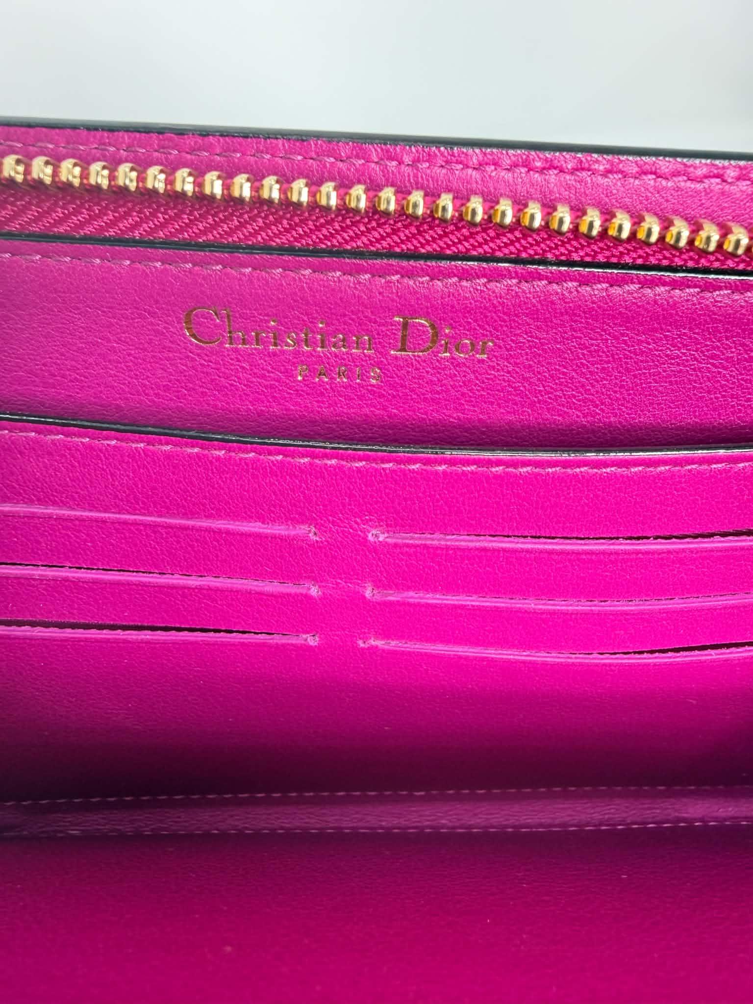 Dior Black and Fuchsia Wallet