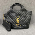 Saint Laurent Icare Quilted Maxi Shopping Tote