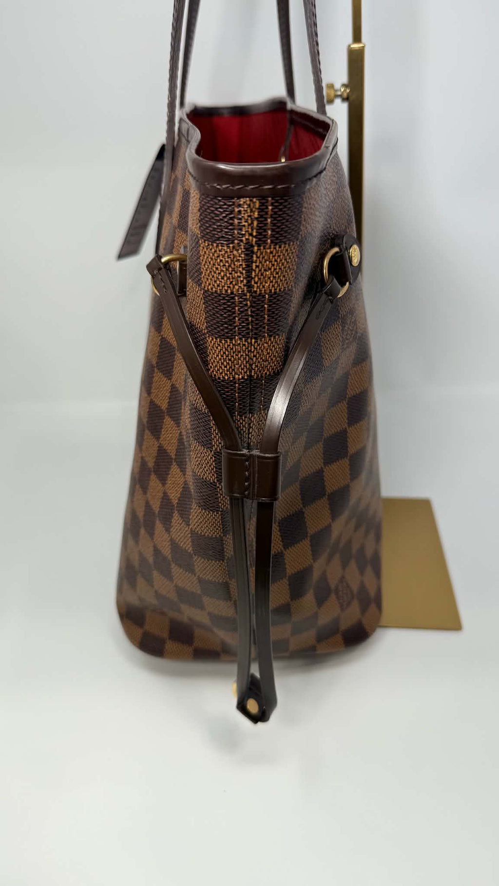 Louis Vuitton Neverful MM Damier Ebene Set with Pouch