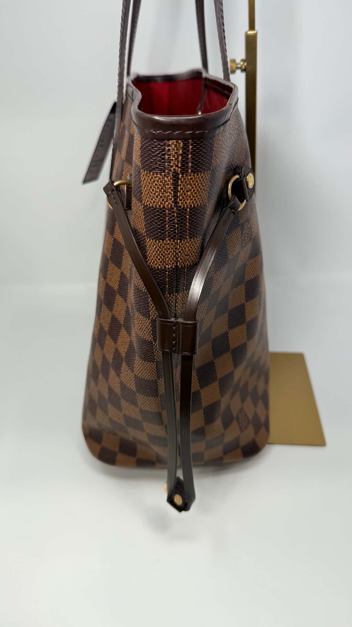 Louis Vuitton Neverful MM Damier Ebene Set with Pouch