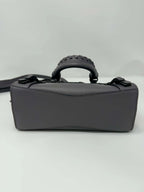 Balenciaga Smooth Calfskin Neo Classic Silver Hardware Mini City Grey