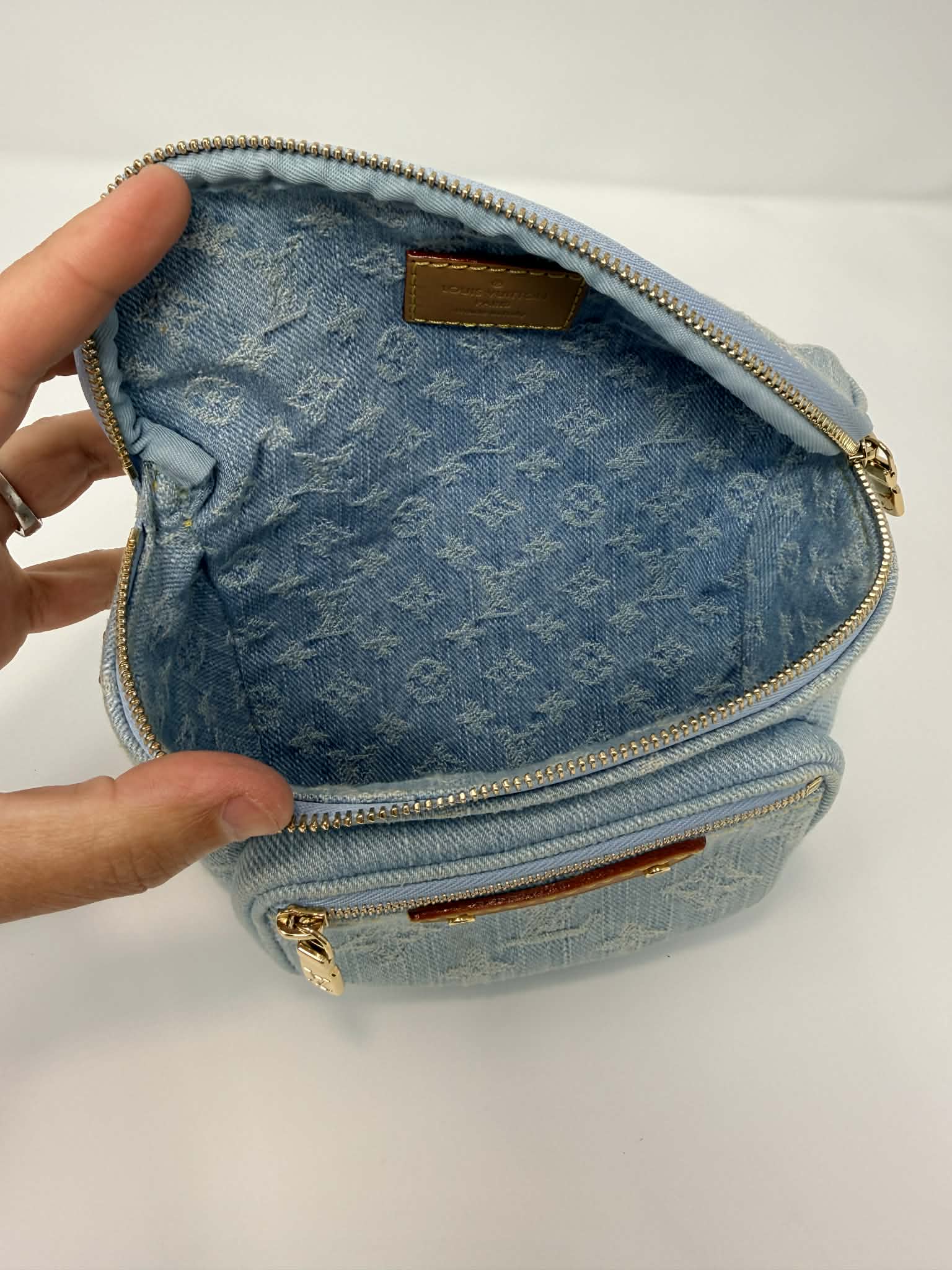 Louis Vuitton Mini Blue Denim Bumbag