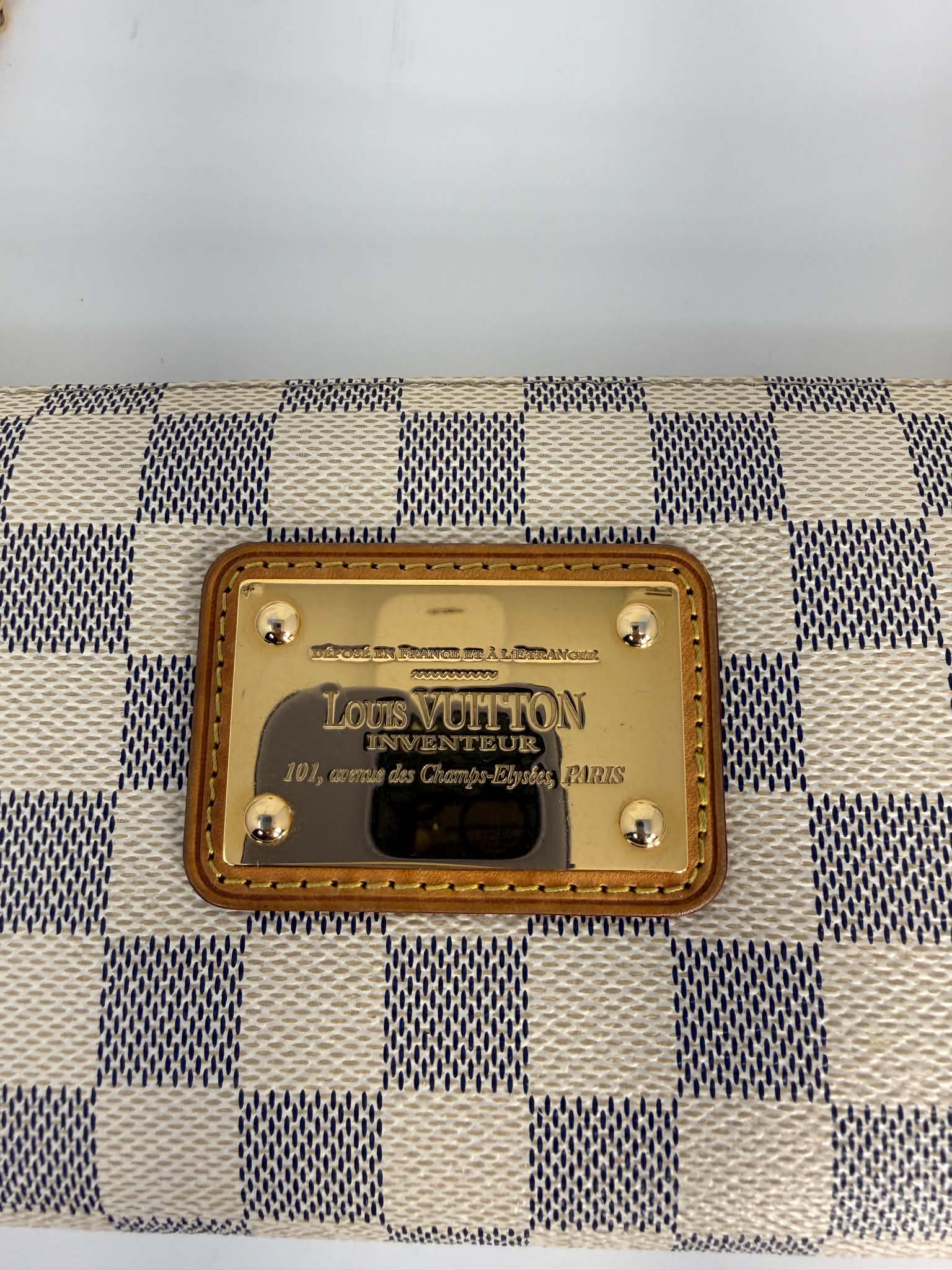 Louis Vuitton Damier Azur Eva Clutch