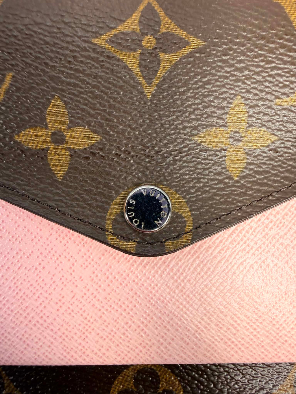 Louis Vuitton Marie-Lou Long Wallet Pink and Monogram