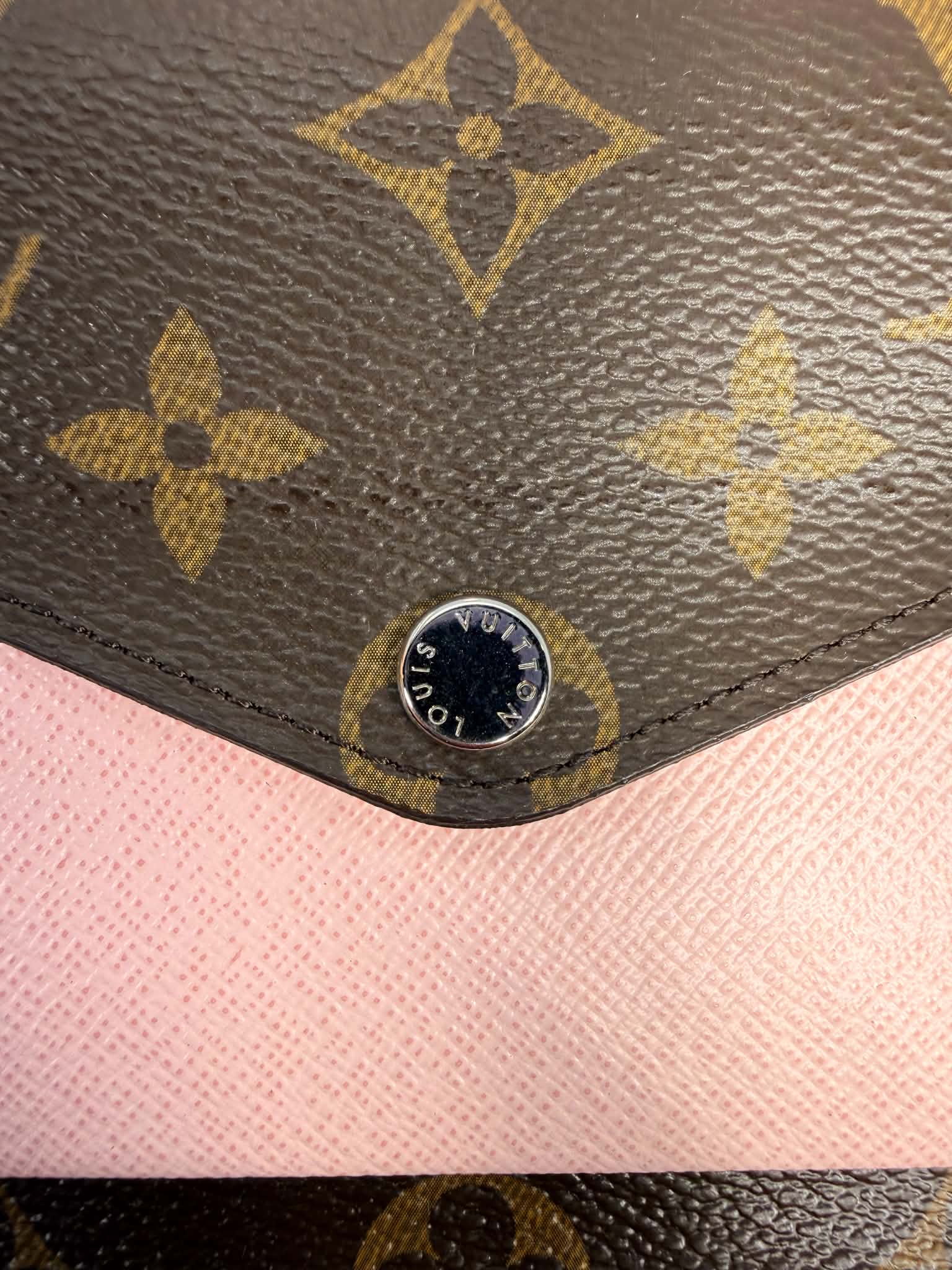 Louis Vuitton Marie-Lou Long Wallet Pink and Monogram