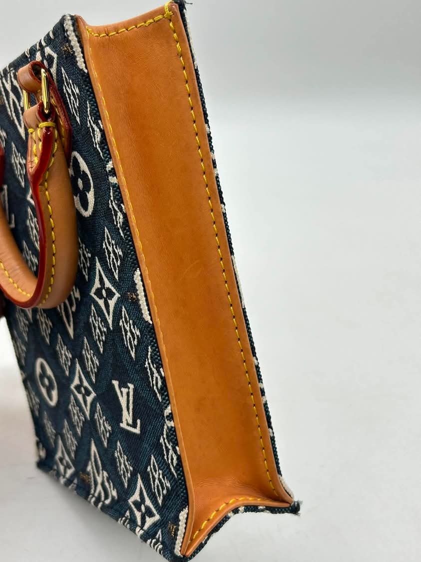 Louis Vuitton Jacquard Since 1854 Petit Sac Plat Blue