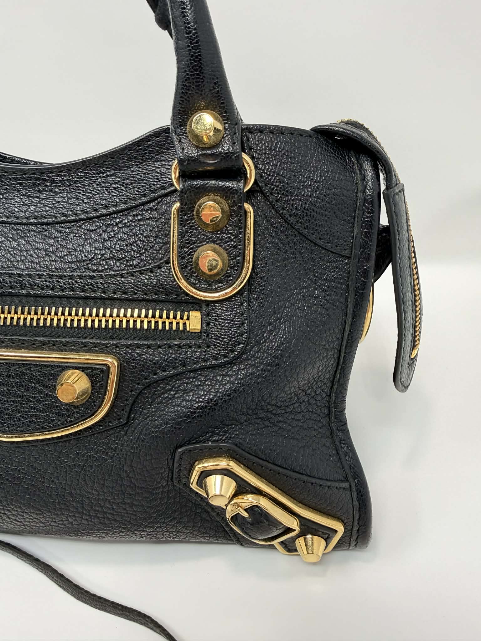 Balenciaga Mini City Bag Black with Mirror