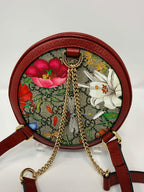 Gucci Flora Ophidia Round Backpack with Free Gucci Key Cles