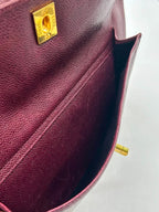 Chanel Vintage CC Pocket Tote Caviar Bordeaux