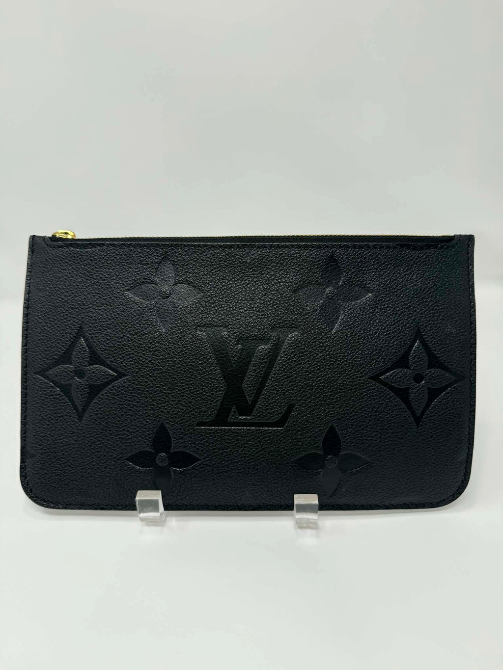 Louis Vuitton Neverfull MM Empreinte Leather Black with Pouch