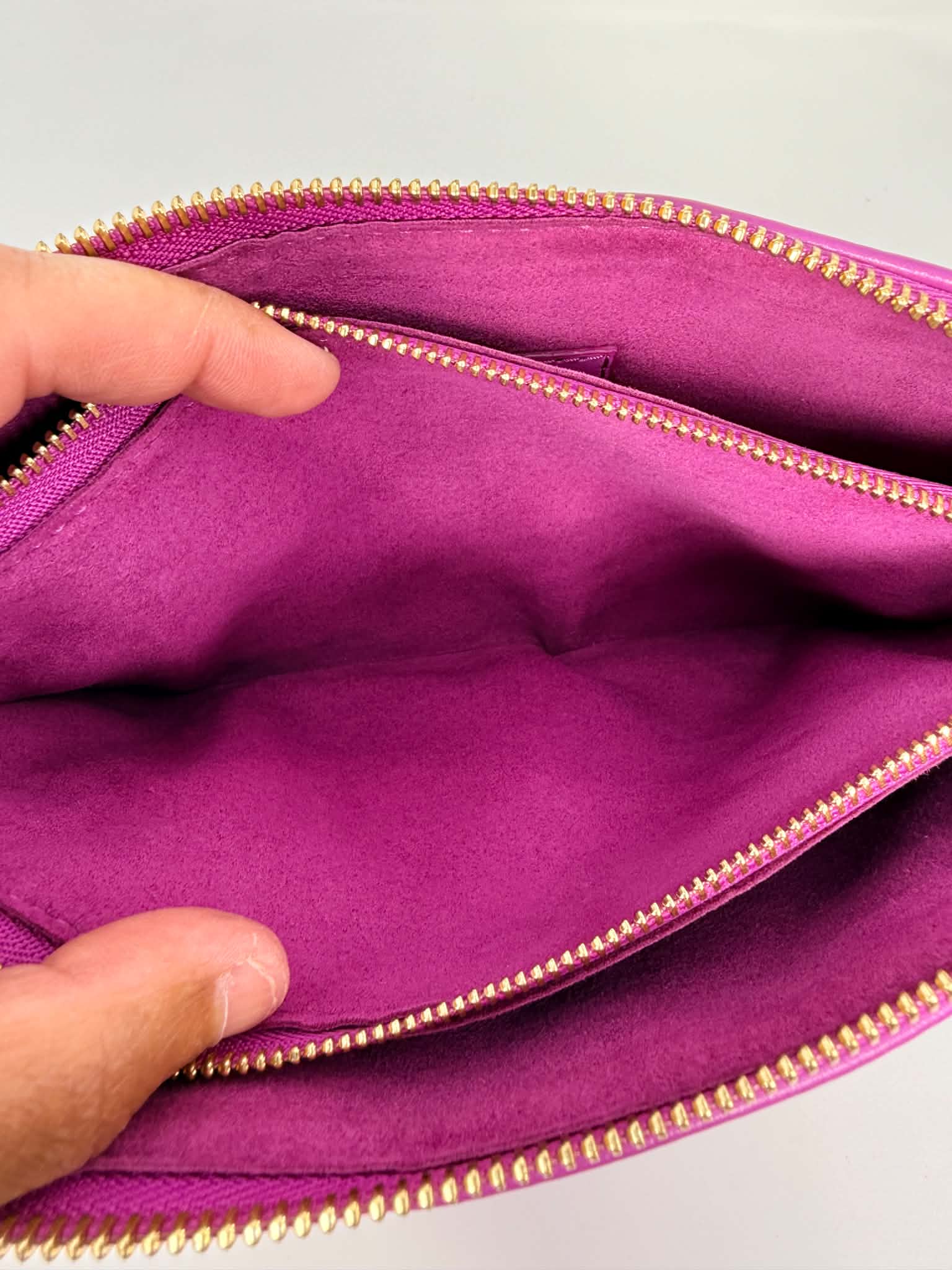 Louis Vuitton Lambskin Embossed Monogram Coussin BB Orchid