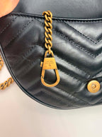 Gucci Marmont Chain Half Moon Crossbody
