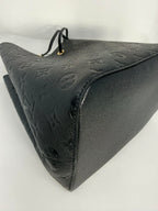 Louis Vuitton Neo Noe Black Empreinte Leather with Two Straps