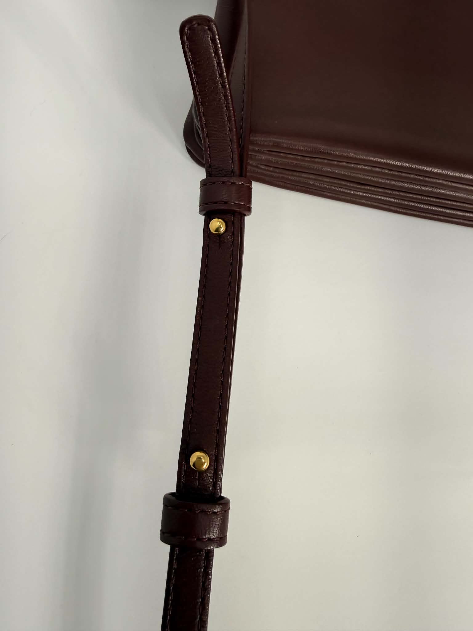 Celine Lambskin Small Trio Crossbody Bag Burgundy