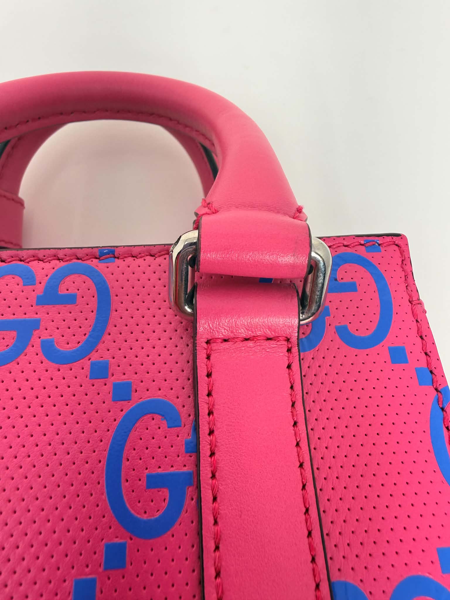 Gucci CC Tennis Pink/Blue Leather