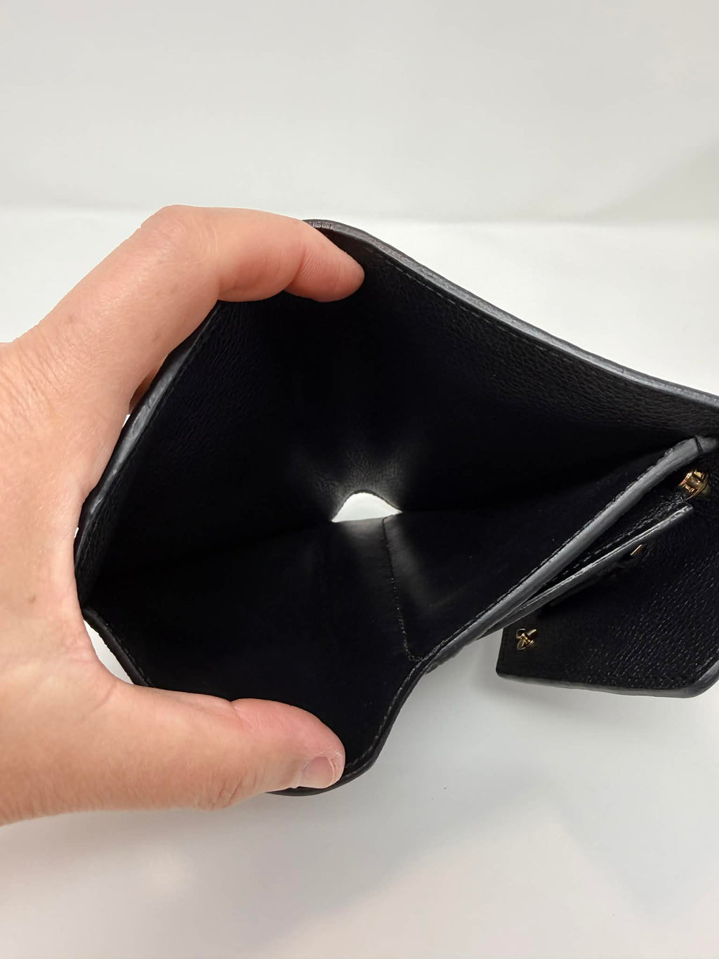 Louis Vuitton Empreinte Compact Curieuse Wallet Black