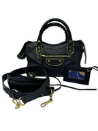 Balenciaga Mini City Bag Black with Mirror