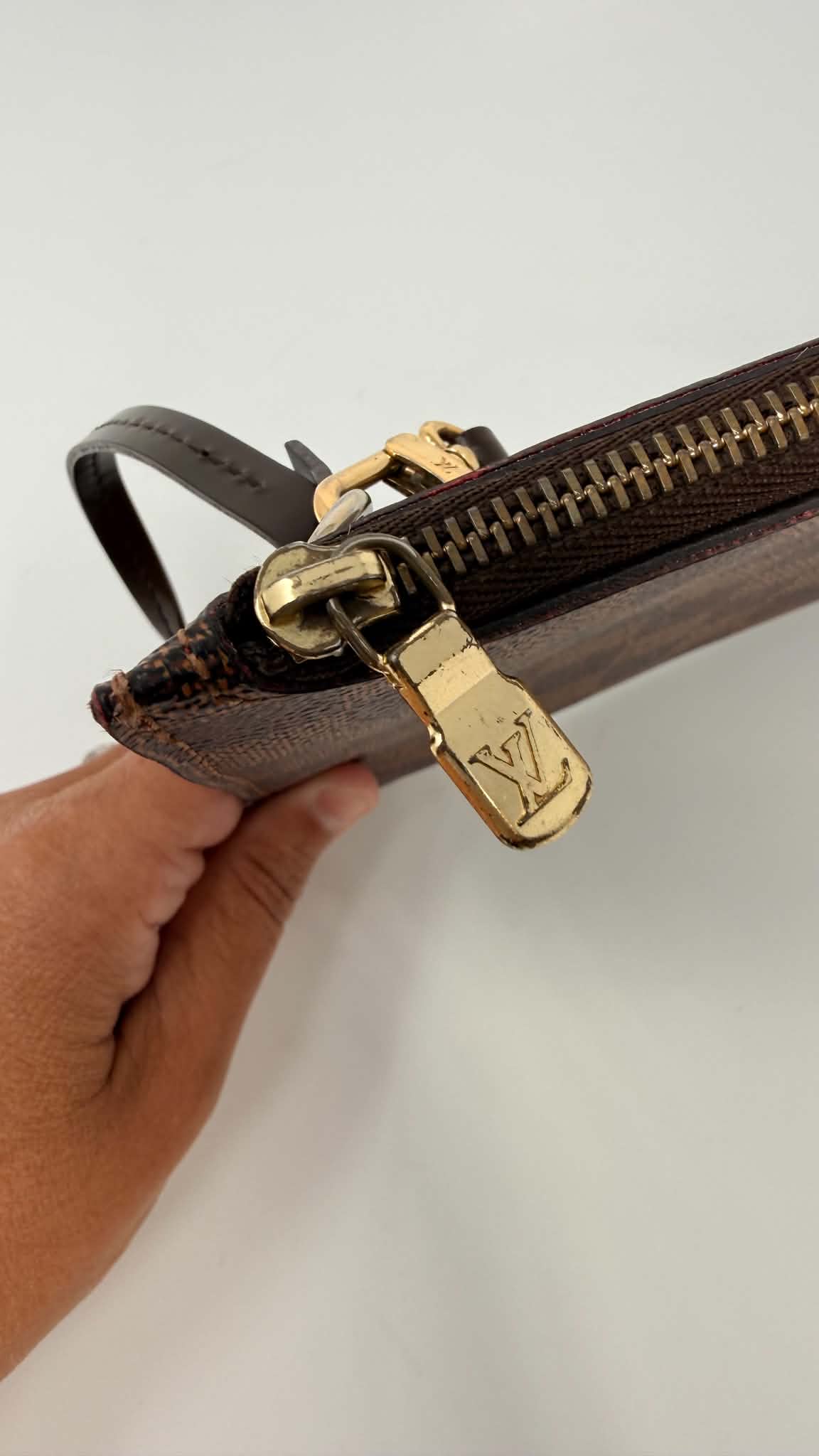 Louis Vuitton Neverful MM Damier Ebene Set with Pouch