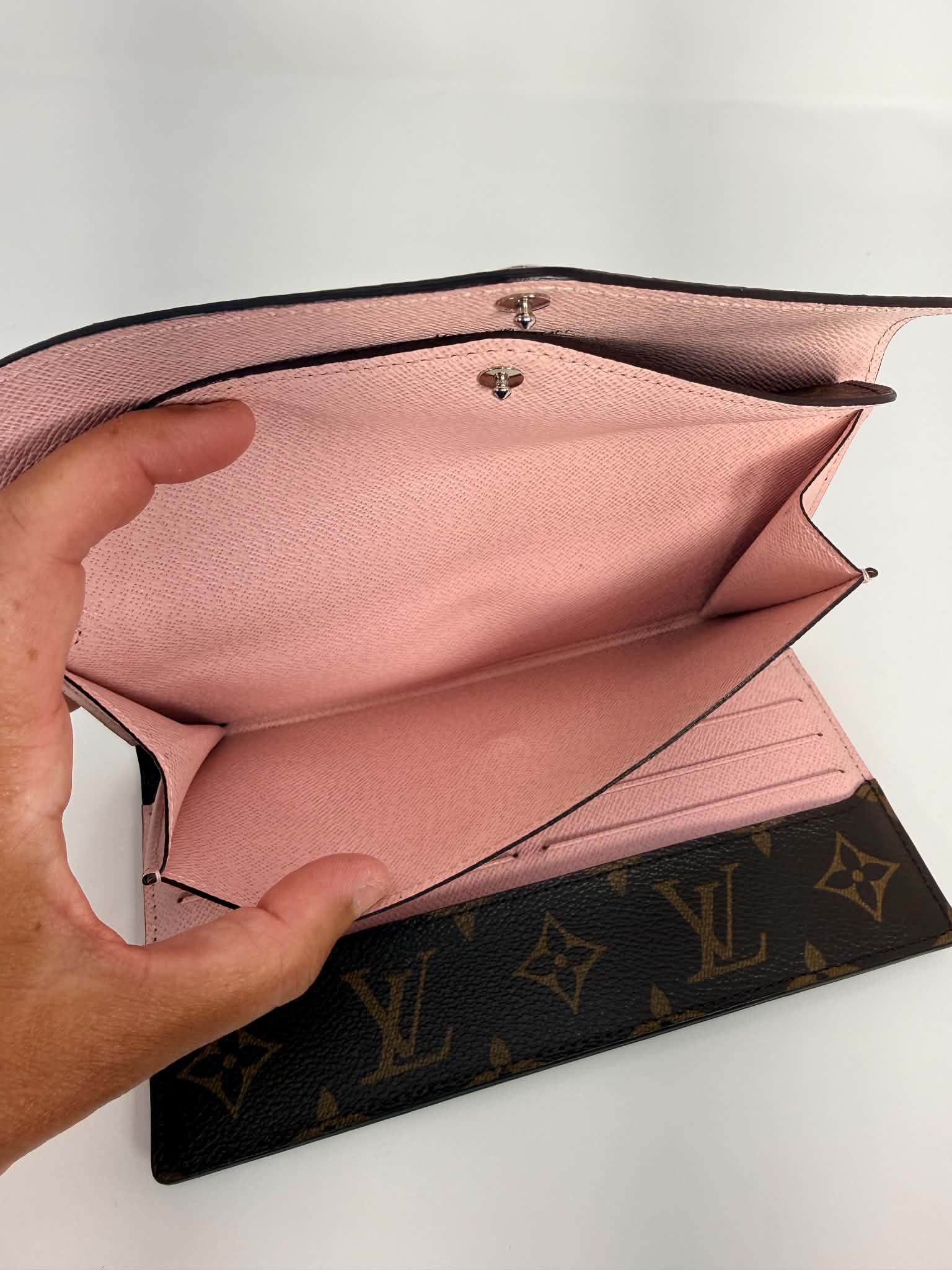 Louis Vuitton Marie-Lou Long Wallet Pink and Monogram