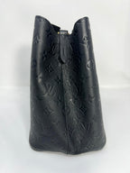 Louis Vuitton Neo Noe Black Empreinte Leather with Two Straps
