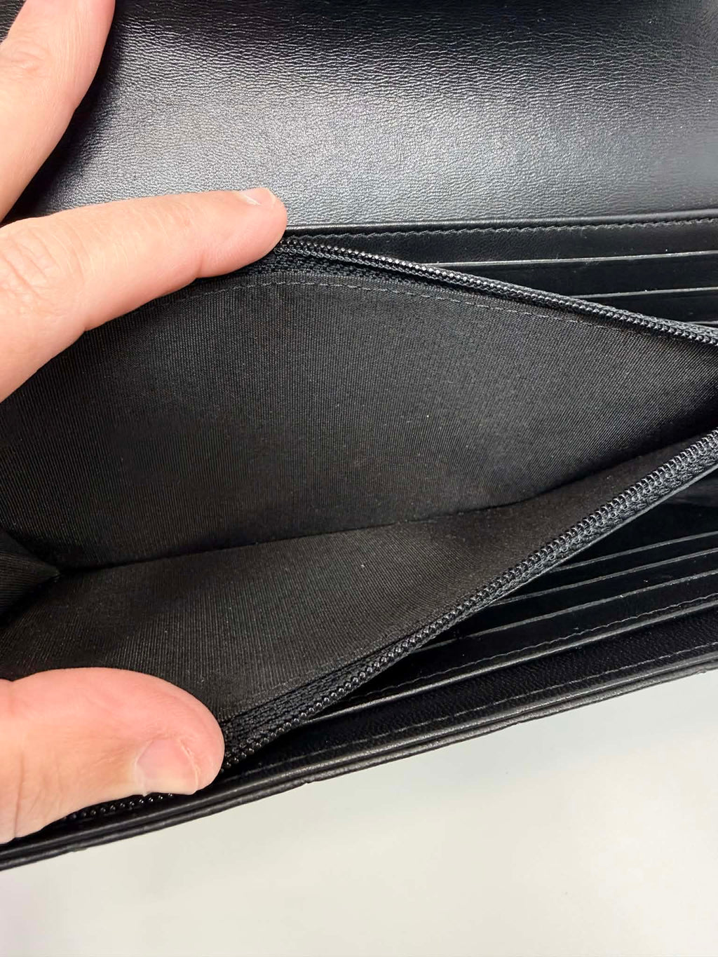 Chanel Boy Flap Long Wallet in Smooth Lambskin