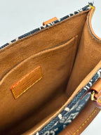 Louis Vuitton Jacquard Since 1854 Petit Sac Plat Blue