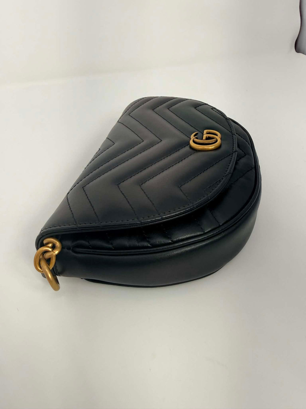 Gucci Marmont Chain Half Moon Crossbody