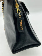 Chanel Caviar Flap Shoulder Bag Black