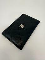 Chanel Caviar Leather Card Holder Black