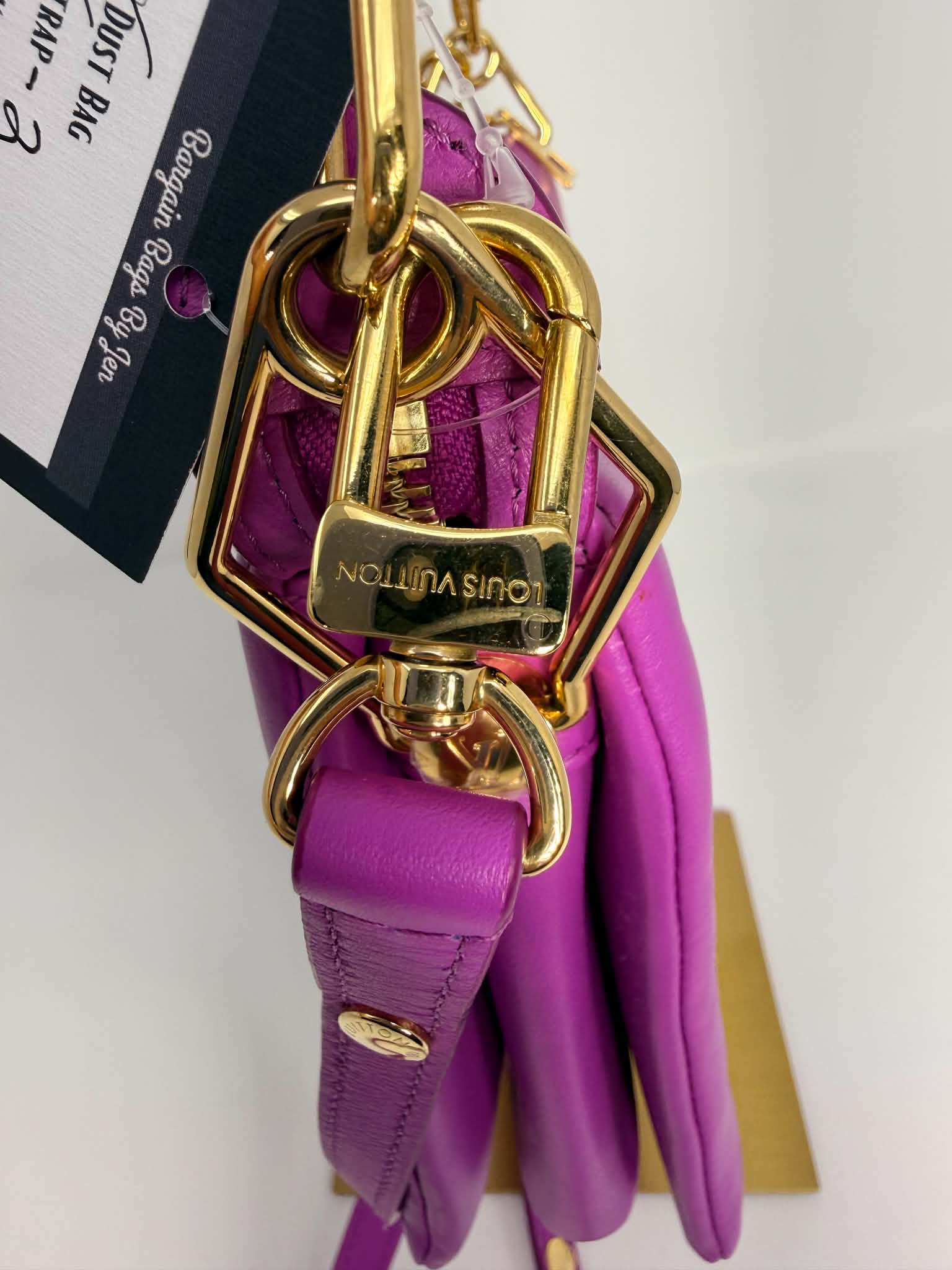 Louis Vuitton Lambskin Embossed Monogram Coussin BB Orchid