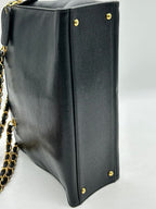 Chanel Caviar Flap Shoulder Bag Black