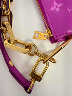 Louis Vuitton Lambskin Embossed Monogram Coussin BB Orchid