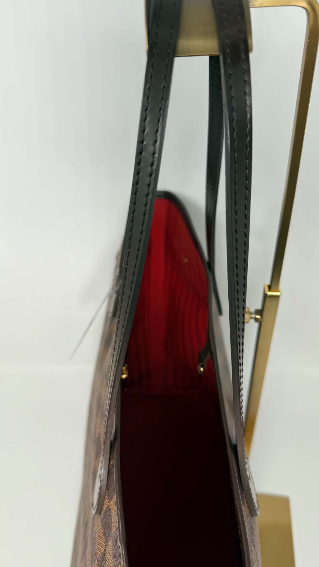 Louis Vuitton Neverful MM Damier Ebene Set with Pouch