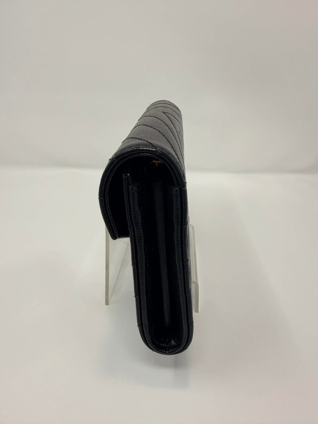 Saint Lauerant YSL Chevron Full Size Wallet