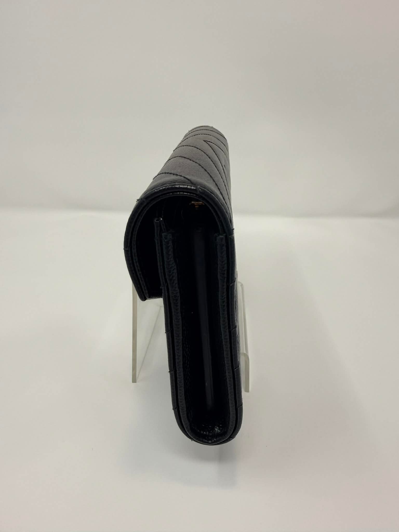 Saint Lauerant YSL Chevron Full Size Wallet