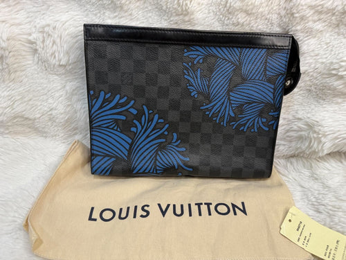 Louis Vuitton Damier Graphite Rope Pochette Voyage Blue