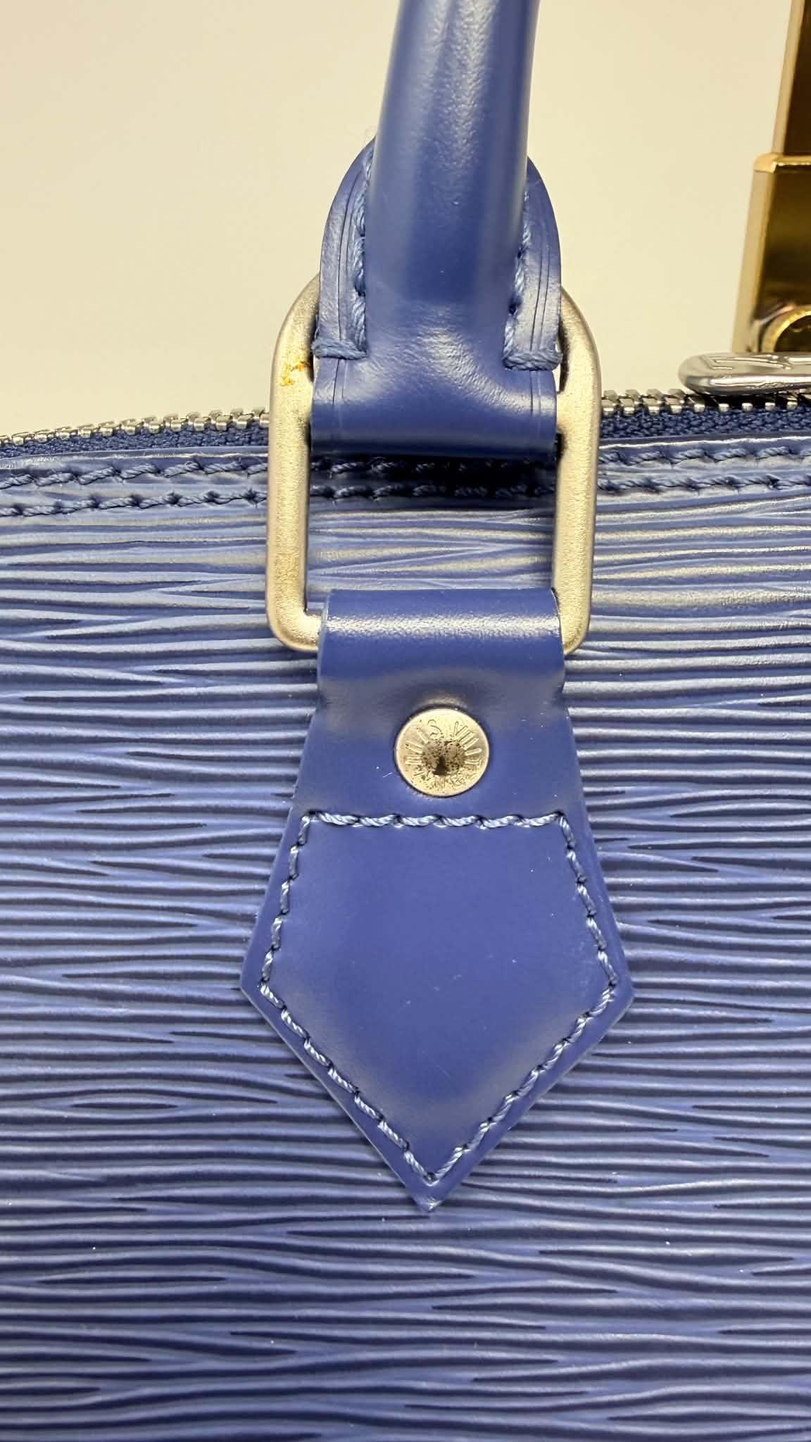 Louis Vuitton Alma PM Blue Epi