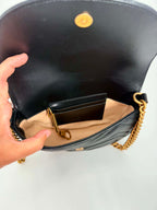 Gucci Marmont Chain Half Moon Crossbody