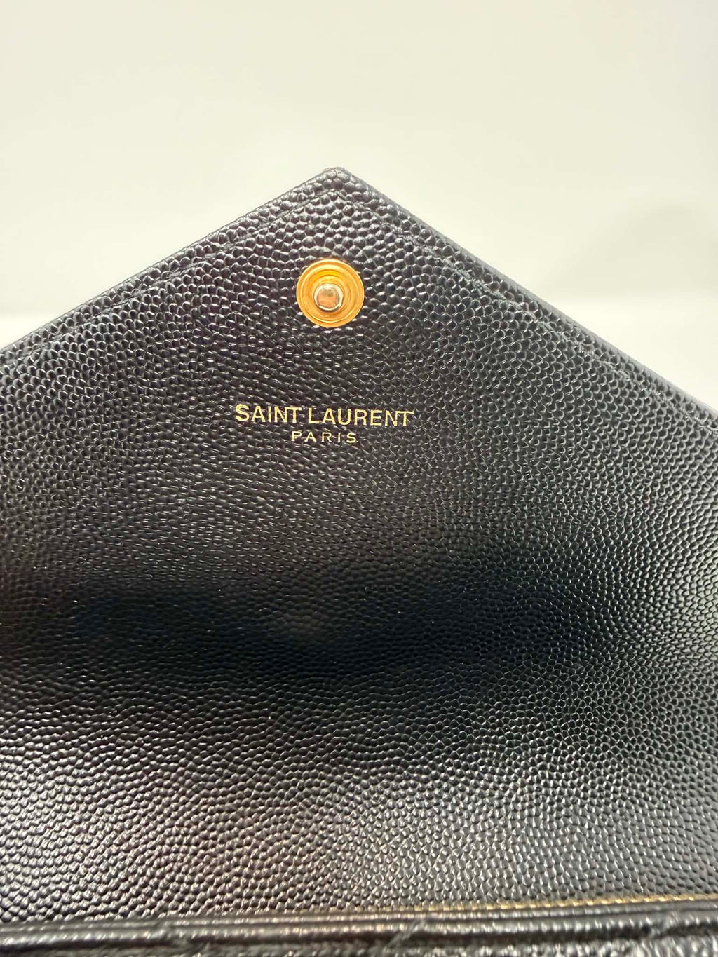 Saint Lauerant YSL Chevron Full Size Wallet