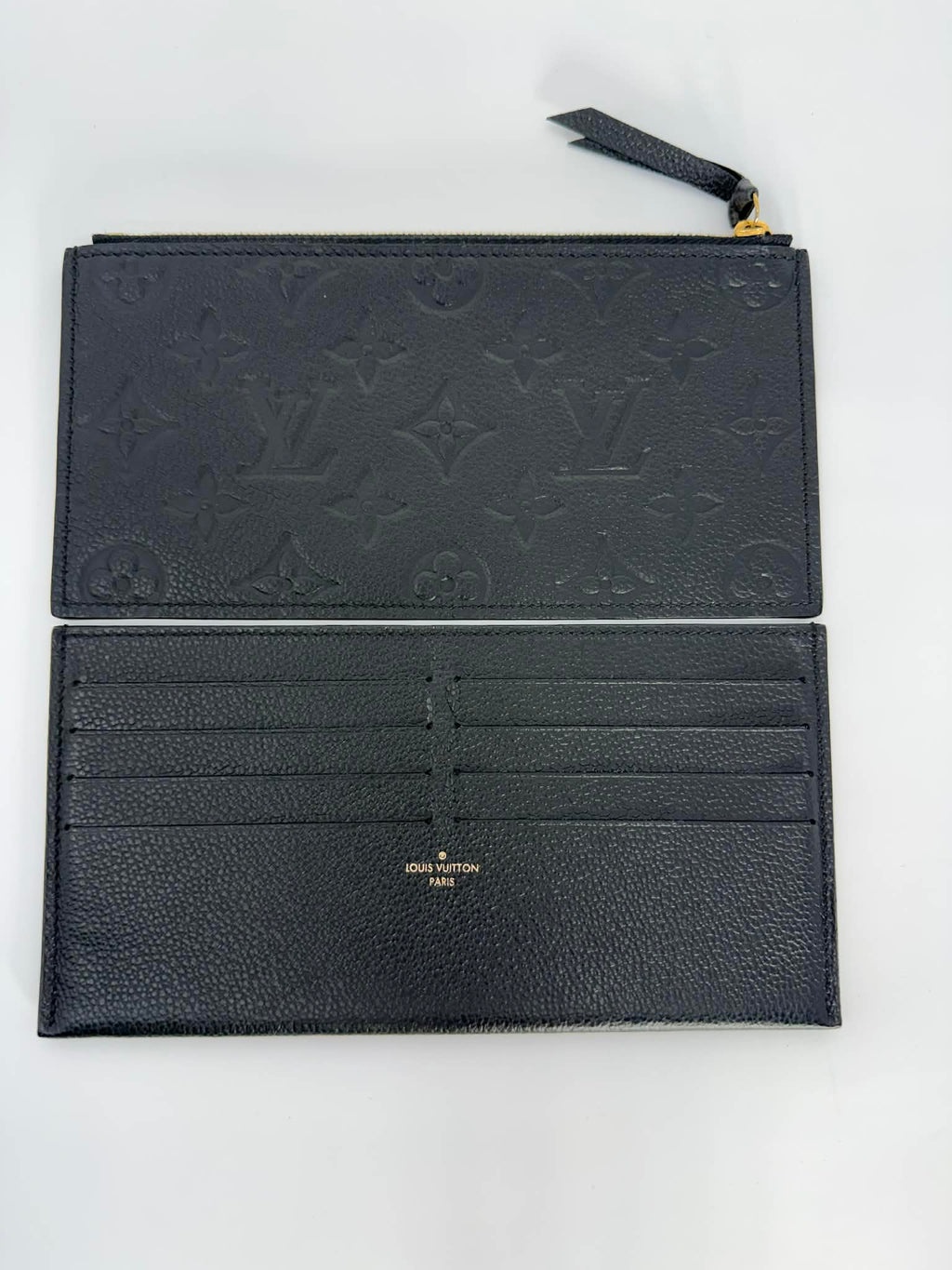 Louis Vuitton Felicie Pochette Black Empreinte Leather with 2 Inserts
