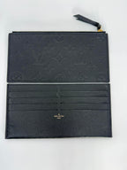 Louis Vuitton Felicie Pochette Black Empreinte Leather with 2 Inserts