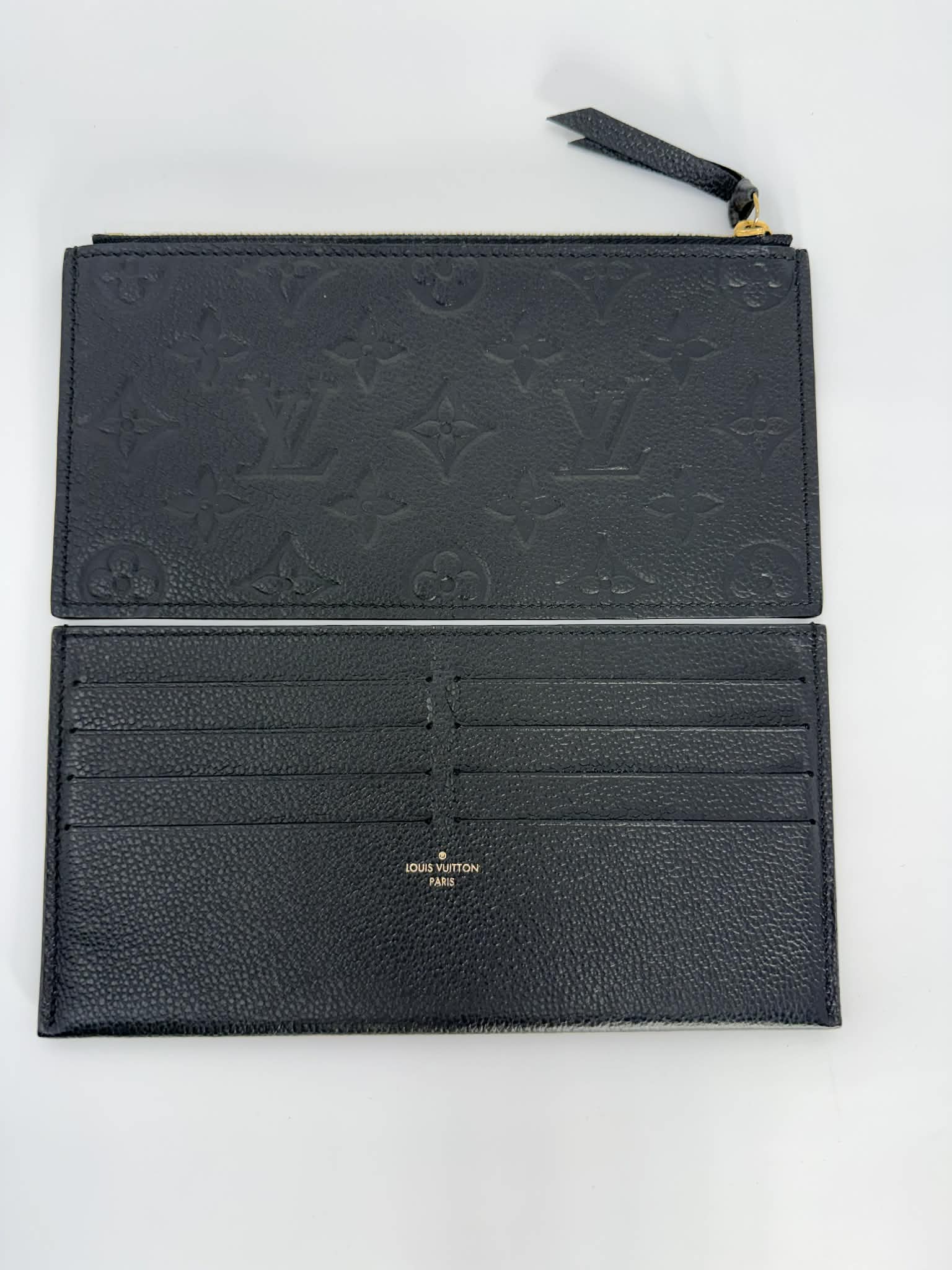 Louis Vuitton Felicie Pochette Black Empreinte Leather with 2 Inserts