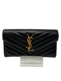 Saint Lauerant YSL Chevron Full Size Wallet