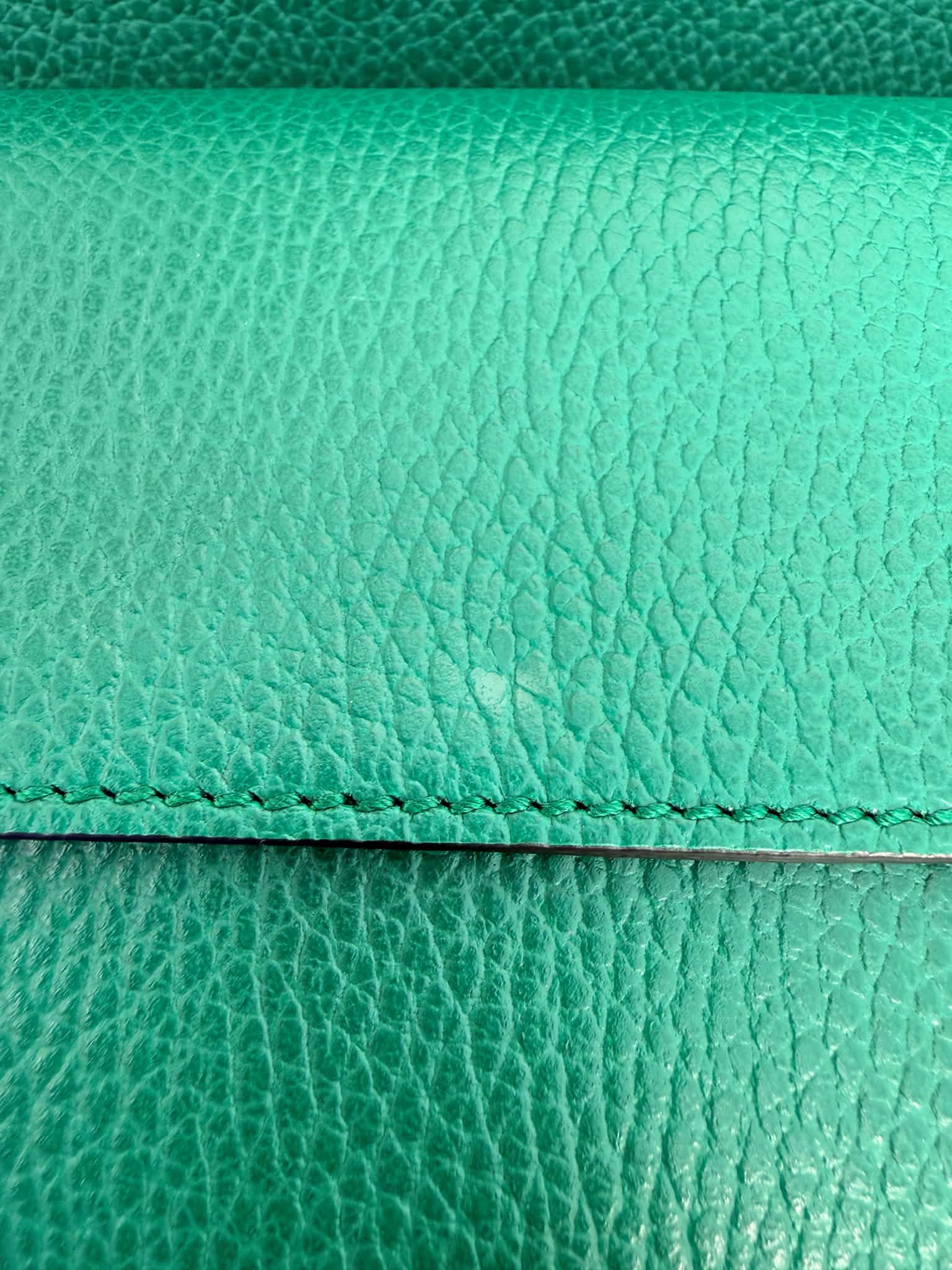 Gucci Dollar Calfskin Crystal Small Dionysus Shoulder Bag Emerald