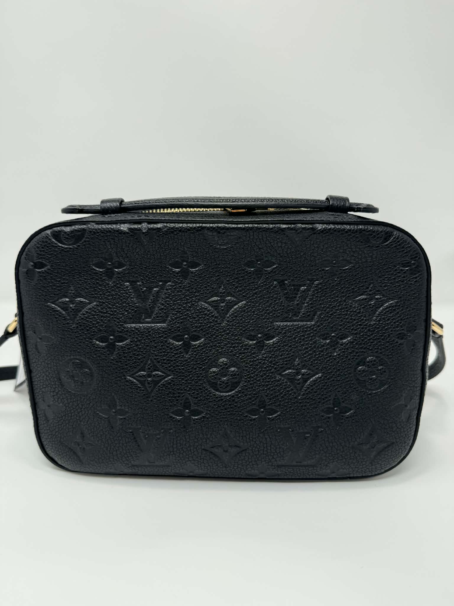 Louis Vuitton Saintonge Black Empreinte Leather