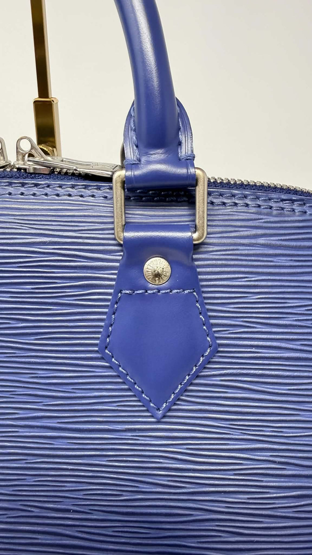 Louis Vuitton Alma PM Blue Epi