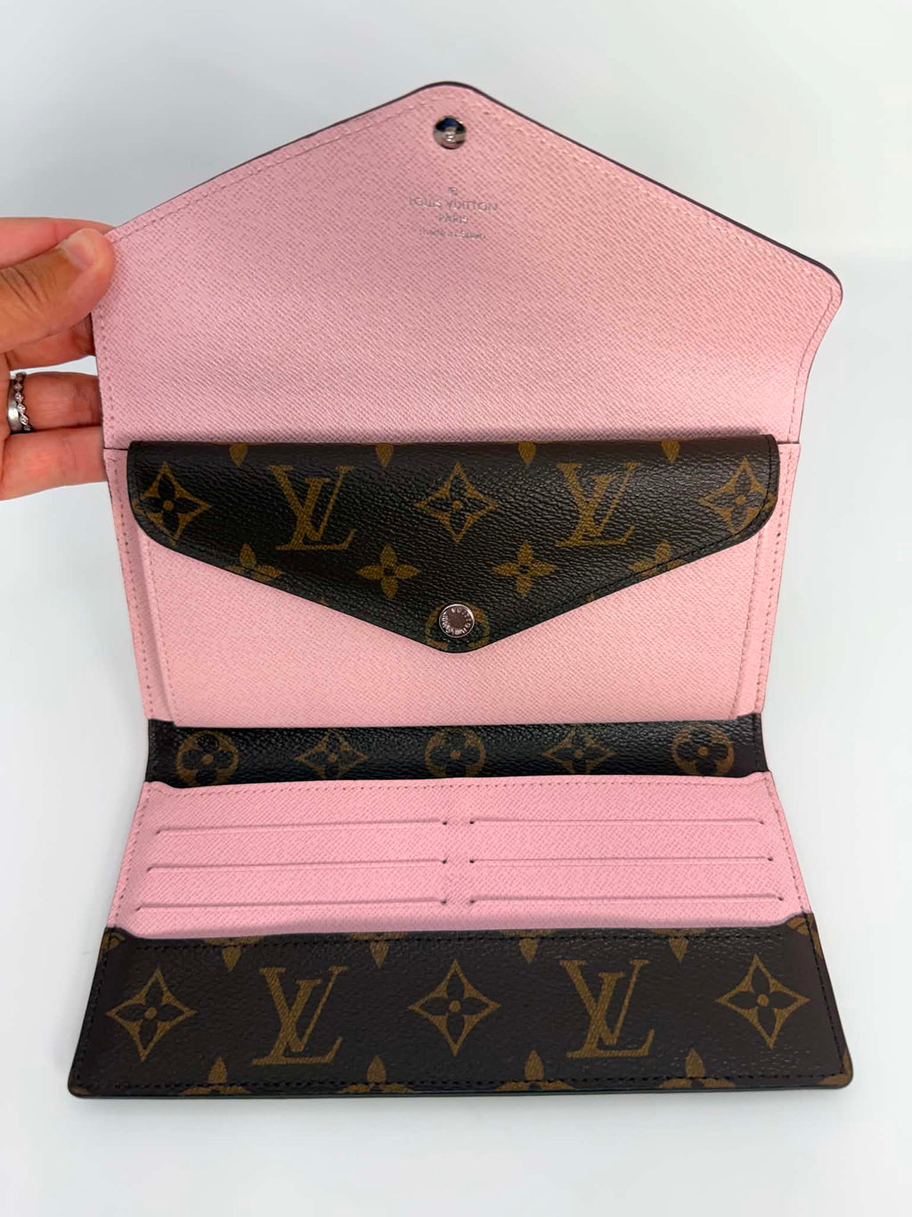 Louis Vuitton Marie-Lou Long Wallet Pink and Monogram