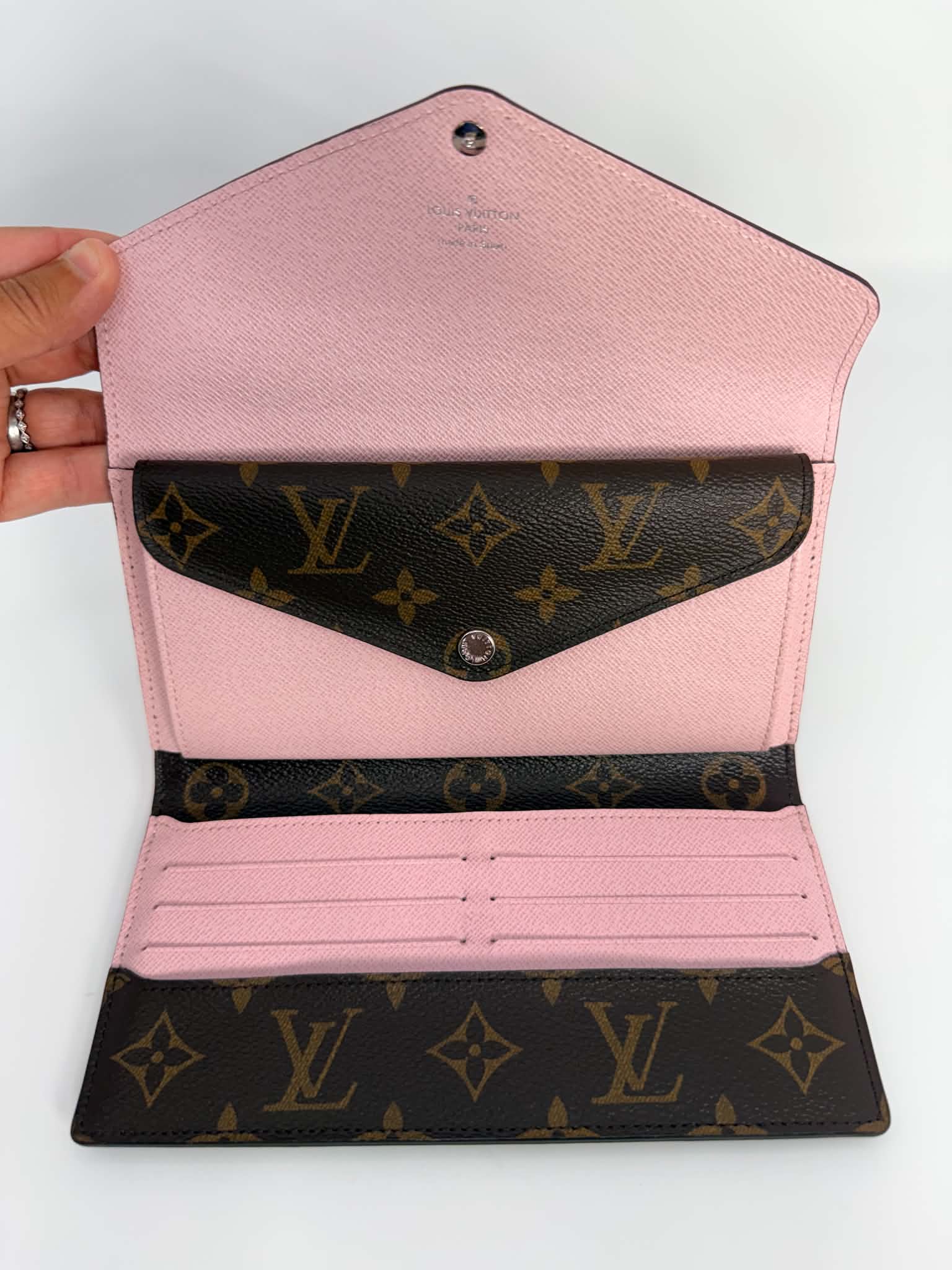 Louis Vuitton Marie-Lou Long Wallet Pink and Monogram