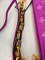 Louis Vuitton Lambskin Embossed Monogram Coussin BB Orchid